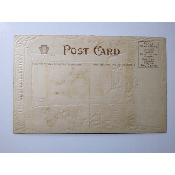 Fortune Postcard Jewel Sapphire Flower Morning-Glory September Julius Bien Witch - Picture 3 of 3